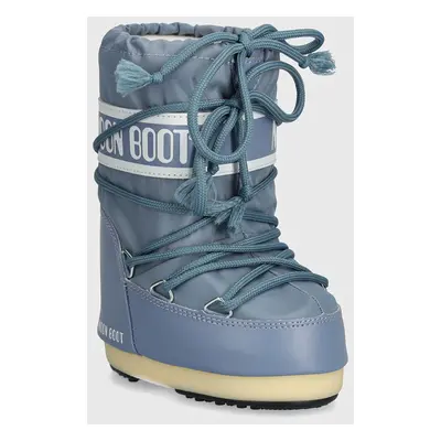 Dětské sněhule Moon Boot ICON NYLON šedá barva, 80D1400440