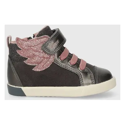 Dětské sneakers boty Geox B36D5A 022NF B KILWI šedá barva