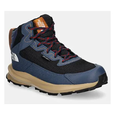 Dětské boty The North Face FASTPACK HIKER MID WP modrá barva, NF0A7W5VVJY1