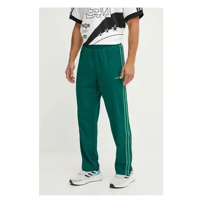 Tepláky adidas Originals zelená barva, vzorované, IX9627