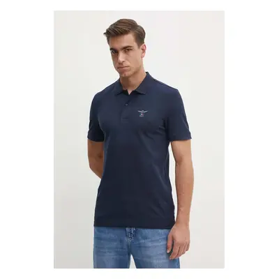 Polo tričko Aeronautica Militare tmavomodrá barva, PO1799P191