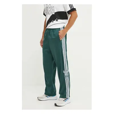 Tepláky adidas Originals Adibreak zelená barva, s aplikací, IY9928