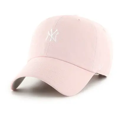 Kšiltovka 47 brand MLB New York Yankees růžová barva, s aplikací, B-BSRNR17GWS-PK