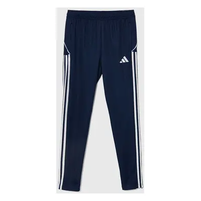 Dětské tepláky adidas Performance TIRO23L TR PNTY tmavomodrá barva, s aplikací, HS3495