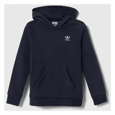 Mikina adidas Originals černá barva, s kapucí, hladká, HG1440-black