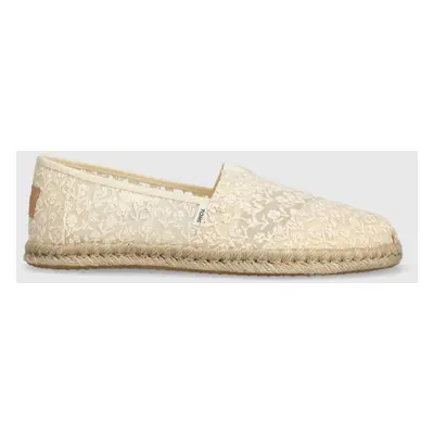 Espadrilky Toms Alpargata Rope béžová barva, 10019815