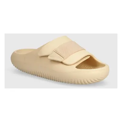 Pantofle Crocs Mellow Luxe Recovery Slide béžová barva, 209413