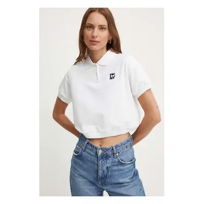 Polo tričko Dkny béžová barva, D2B4A108