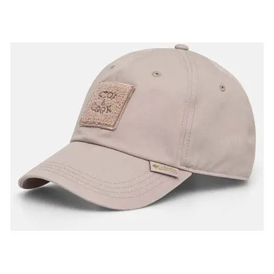 Bavlněná baseballová čepice Columbia Provisions Ball Cap šedá barva, s aplikací, 2096351