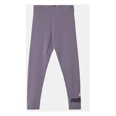 Dětské legíny Puma ESS Logo Leggings fialová barva, s potiskem, 671133