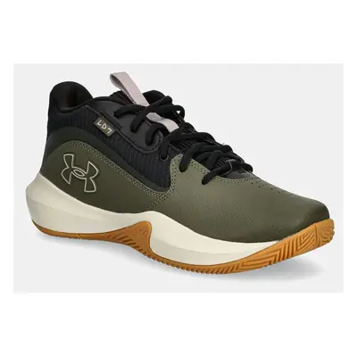 Basketbalové boty Under Armour Lockdown 7 zelená barva, 3028512