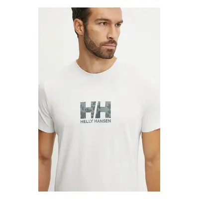 Bavlněné tričko Helly Hansen CORE GRAPHIC černá barva, 53936