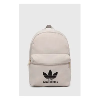 Batoh adidas Originals béžová barva, velký, s potiskem