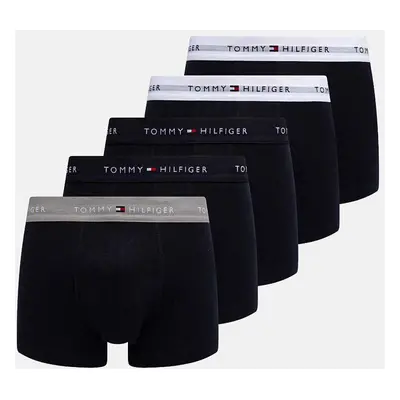 Boxerky Tommy Hilfiger 5-pack pánské, tmavomodrá barva, UM0UM03061