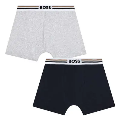 Dětské boxerky BOSS 2-pack černá barva, J51596