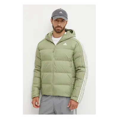 Péřová bunda adidas Essentials pánská, zelená barva, zimní, IX8905