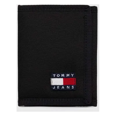 Peněženka Tommy Jeans černá barva, AM0AM12438