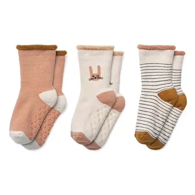 Dětské ponožky Liewood Eloy Baby Socks 3-Pack 3-pack růžová barva, LW18503