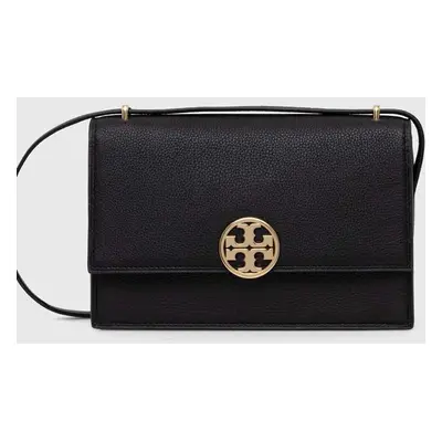 Kožená kabelka Tory Burch Miller černá barva, 154703.001