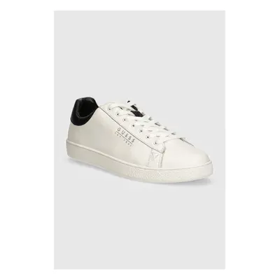 Kožené sneakers boty Guess NOLA bílá barva, FMTNOL FAB12