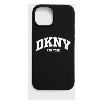 Obal na telefon Dkny iPhone 15 / 14 / 13 6.1" černá barva, DKHMP15SSNYACH