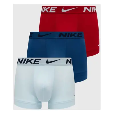 Boxerky Nike 3-pack pánské, modrá barva, 0000KE1156