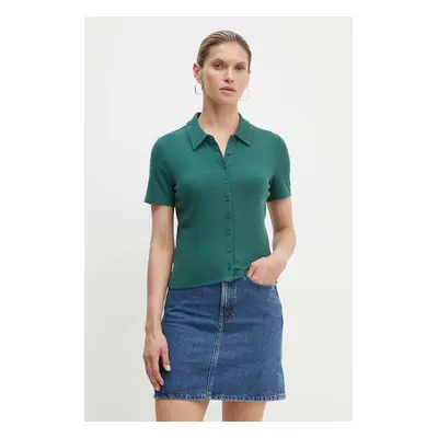 Polo tričko Levi's zelená barva, A9342