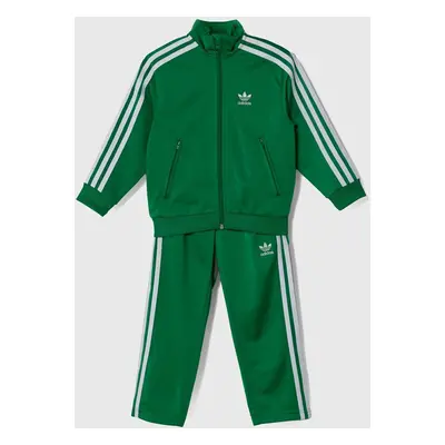 Dětská tepláková souprava adidas Originals FIREBIRD zelená barva, IY4803