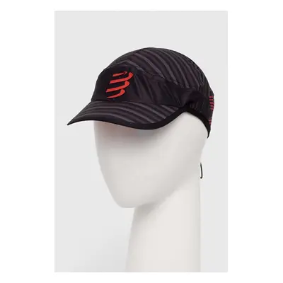 Kšiltovka Compressport Pro Racing Cap černá barva, vzorovaná, CU00003B