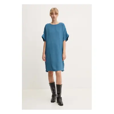 Šaty Bruuns Bazaar CressBBGigi dress tyrkysová barva, mini, oversize, BBW3477N