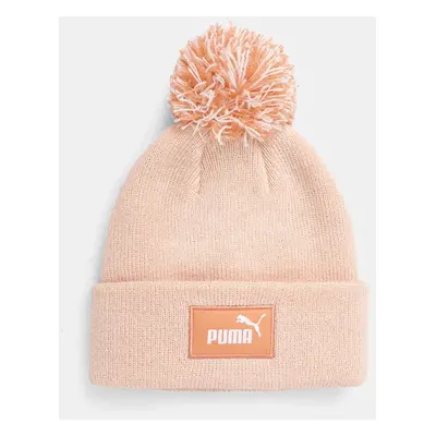 Dětská čepice Puma FC Pom-Pom- Beanie růžová barva, z tenké pleteniny, 255410