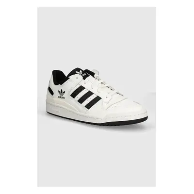 Kožené sneakers boty adidas Originals Forum Low bílá barva, IH7830