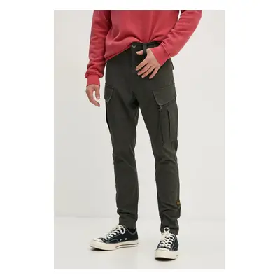 Kalhoty G-Star Raw pánské, šedá barva, ve střihu cargo, D24307-D504