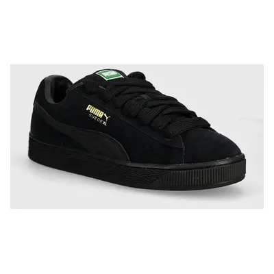 Kožené sneakers boty Puma Suede XL černá barva, 395205