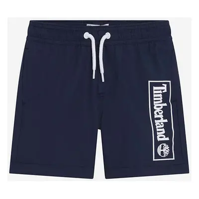 Dětské plavkové šortky Timberland Swim Shorts tmavomodrá barva, s potiskem