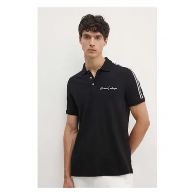 Polo tričko Armani Exchange černá barva, s aplikací, 8NZFSG ZJ81Z