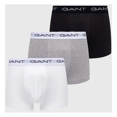 Boxerky Gant 3-pack pánské, šedá barva, 900013003