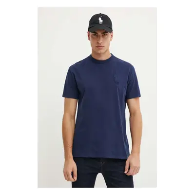 Bavlněné tričko Polo Ralph Lauren tmavomodrá barva, 710936509