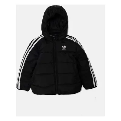 Dětská bunda adidas Originals PADDEDACKET černá barva, IY4812