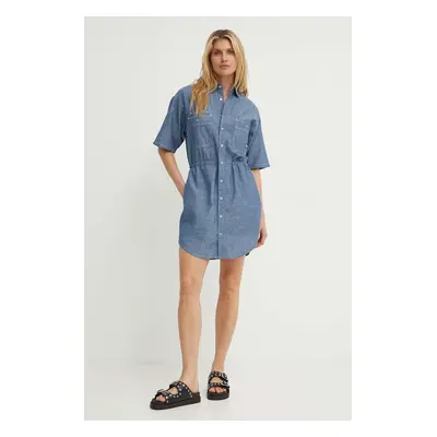 Džínové šaty G-Star Raw mini, oversize, D24874-D558