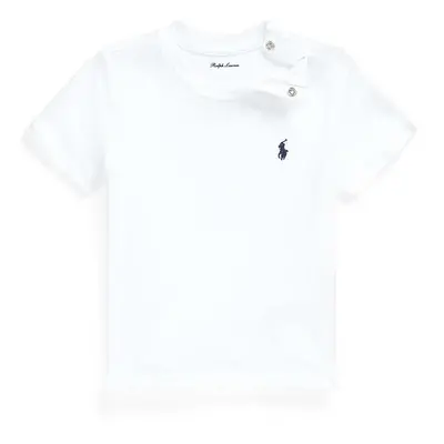 Bavlněné dětské tričko Polo Ralph Lauren bílá barva, 320832904033