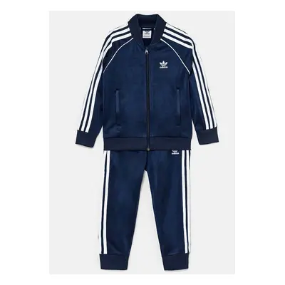 Dětská tepláková souprava adidas Originals SST TRACKSUIT tmavomodrá barva, IY4796