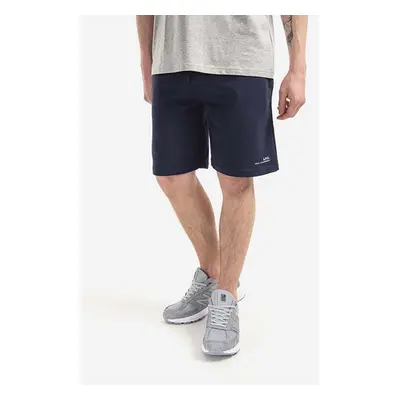 Bavlněné šortky A.P.C. Item Short COEAS-H10148 BLACK tmavomodrá barva