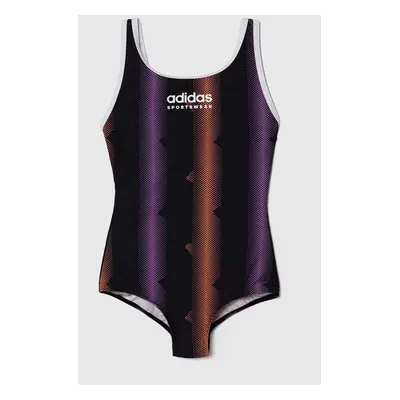 Jednodílné dětské plavky adidas Performance TIRO SUIT GIRLS černá barva, IS5467