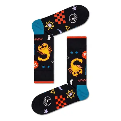 Ponožky Happy Socks Zodiac Scorpio černá barva