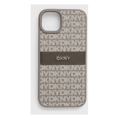 Obal na telefon Dkny iPhone 15 Plus / 14 Plus 6.7 šedá barva, DKHCP15MPRTHSLE