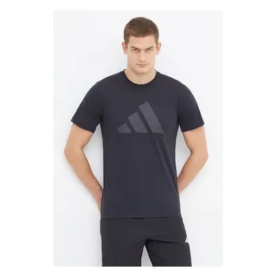 Tréninkové tričko adidas Performance TR-ES černá barva, s potiskem, IB8274