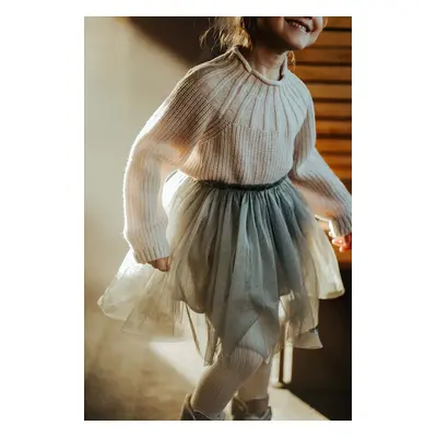 Dětská sukně Donsje Pien Skirt šedá barva, mini, áčková, 4035400