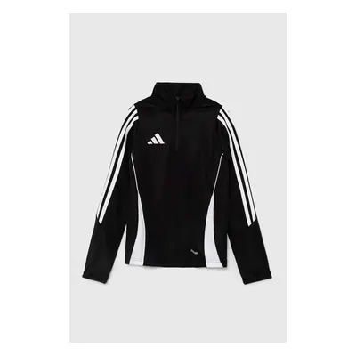 Dětská mikina adidas Performance TIRO24 TRTOPY černá barva, vzorovaná, IJ9952