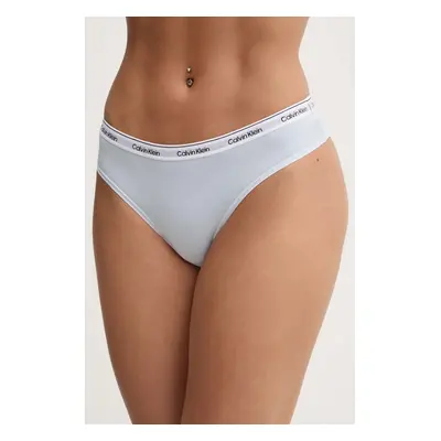 Kalhotky brazilky Calvin Klein Underwear modrá barva, 000QD5246E